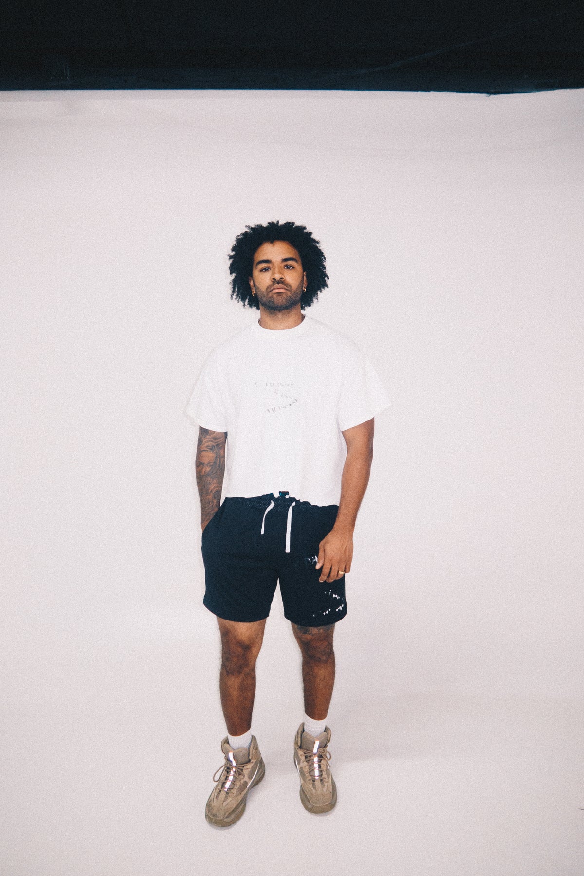 Transfer Cropped Tee - White