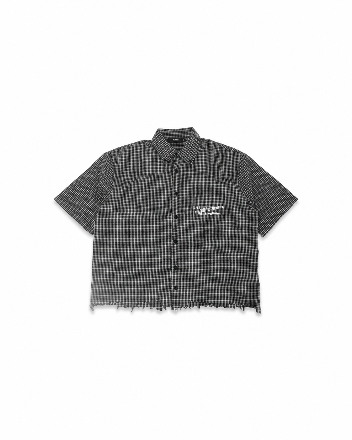 Transfer Plaid Cropped Shirt