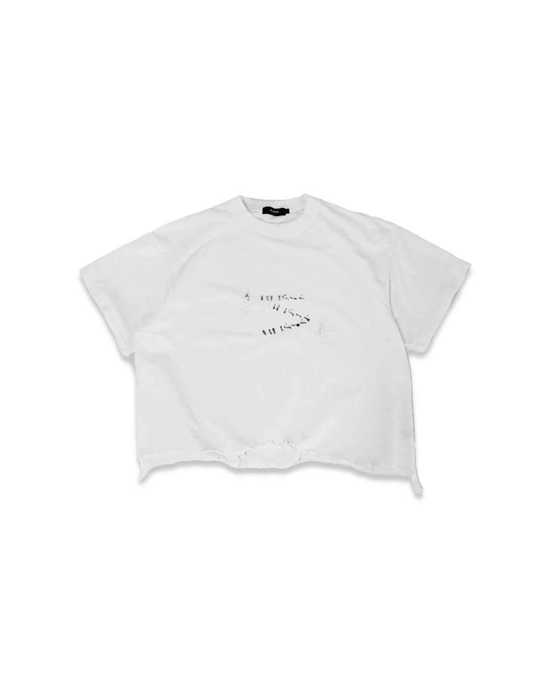 Transfer Cropped Tee - White