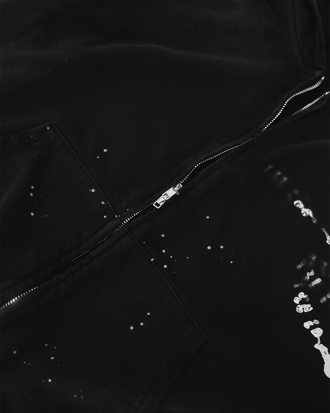 Transfer Cropped Zip Hoodie